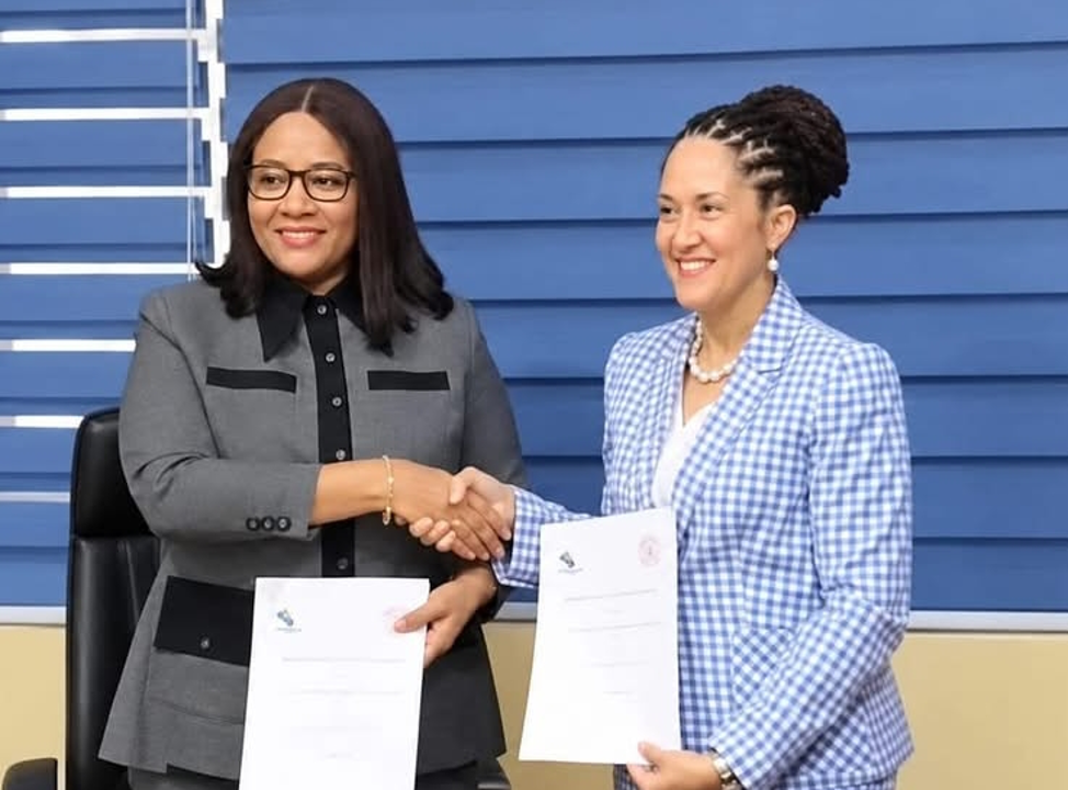 LPRA and University of Liberia officials at the Earth Sciences Laboratory partnership signing.